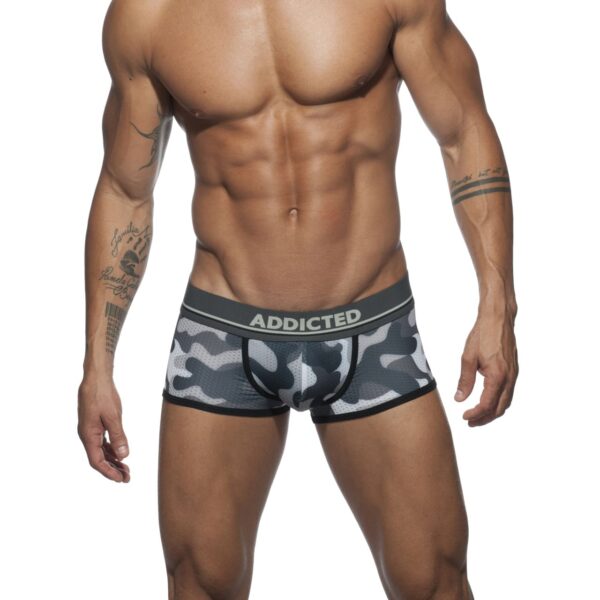 Boxer camouflage en mesh camouflage gris