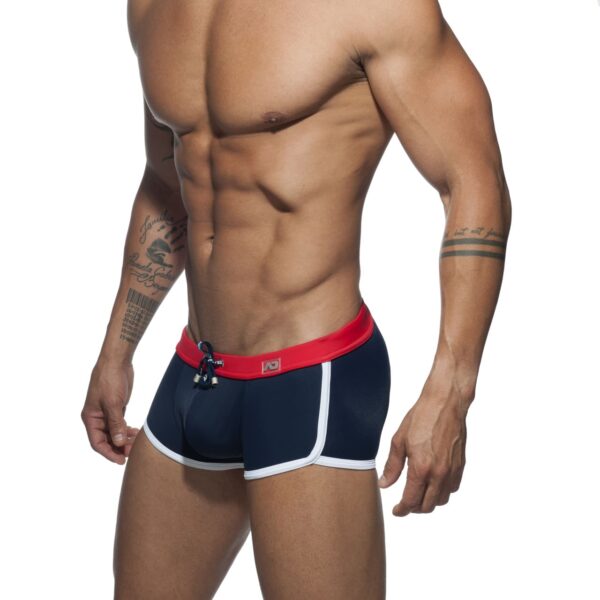 Boxer de bain uni bleu marine