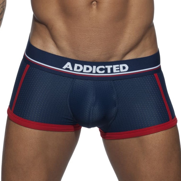 Boxer en mesh bleu marine