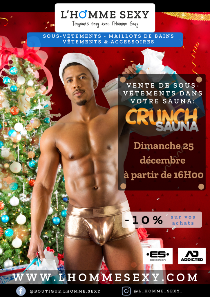 Vente du 25 décembre au sauna gay "LE CRUNCH SAUNA" à Bordeaux